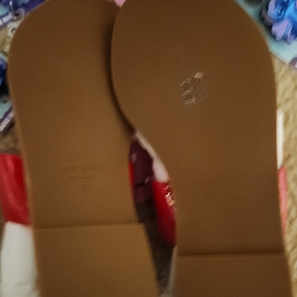 Kate Spade Red Leather Sandals - Picture 3 of 3